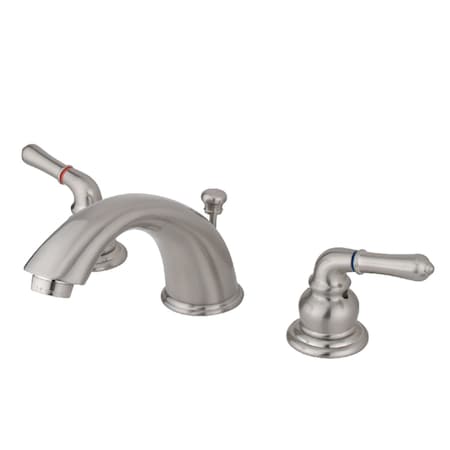 Kingston Brass KB968B Widespread Bathroom Faucet, Brushed Nickel KB968B